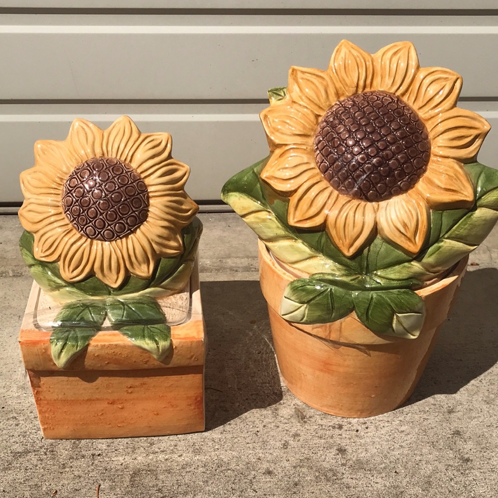 Sunflower Cookie Jars.